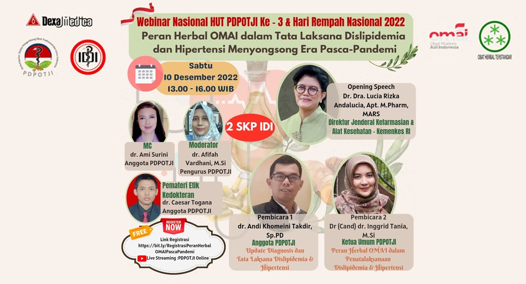 PDPOTJI Bahas Peran OMAI untuk Tatalaksana Dislipidemia dan Hipertensi Pasca Pandemi